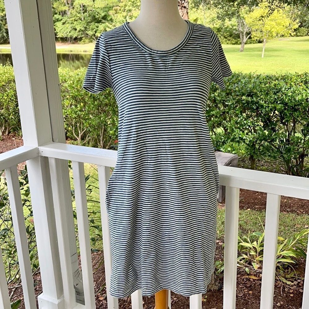 Faherty Striped T-Shirt Dress | XS